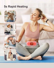 Portable Menstrual Cramp Heating Pad – Wearable Heat & Vibration Relief Belt