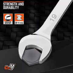 12 Piece Metric Combination Wrench Set – 8mm–19mm by Snagg A Wrench Set