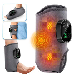 Electric Heating & Vibration Foot Massager – Adjustable Ankle & Joint Therapy Wrap