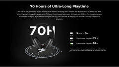 Wireless ANC Headphones | Bluetooth 5.0 Over-Ear Noise Cancelling Headset (70H Playtime) by Snagg A Headphone