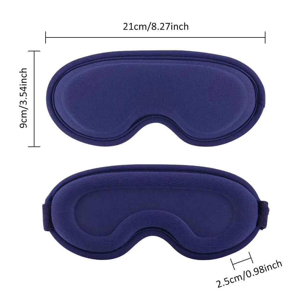 USB Electric Heated Eye Mask – 3D Vibration Eye Massager & Sleep Shading Relief System