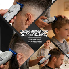 Professional 9000 RPM Master Clipper – Blue Zirconia Ceramic Blade System with 6 Speed Rolling Control & Charging Dock