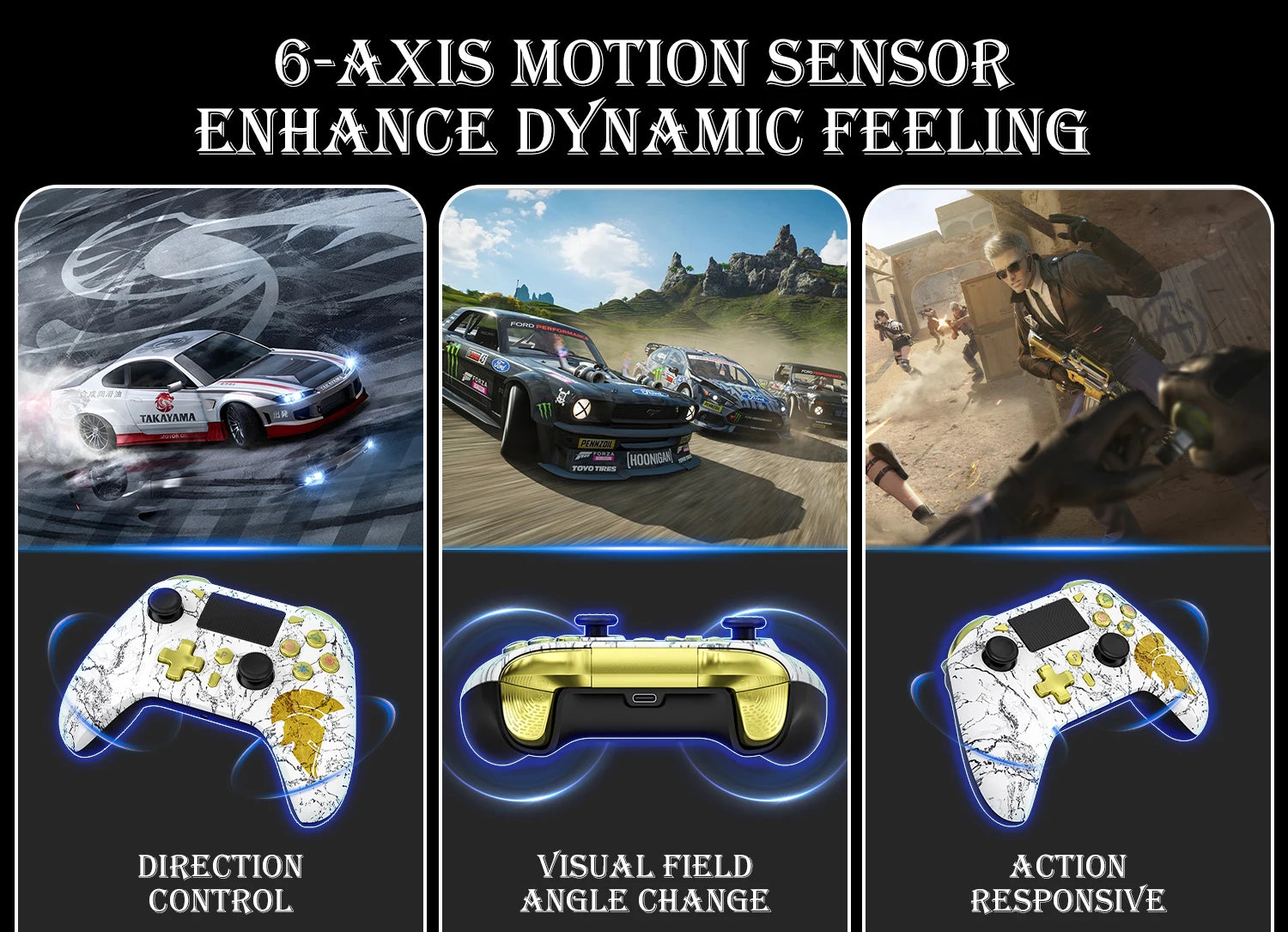 Wireless Game Controller Compatible With PS5, PC & Steam by Snagg A Game Controller