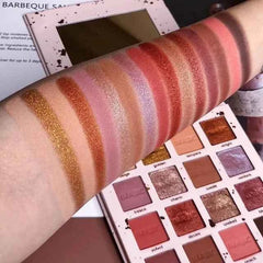 16 Color Multi Texture Palette – Professional Matte, Shimmer & Metallic Artistry