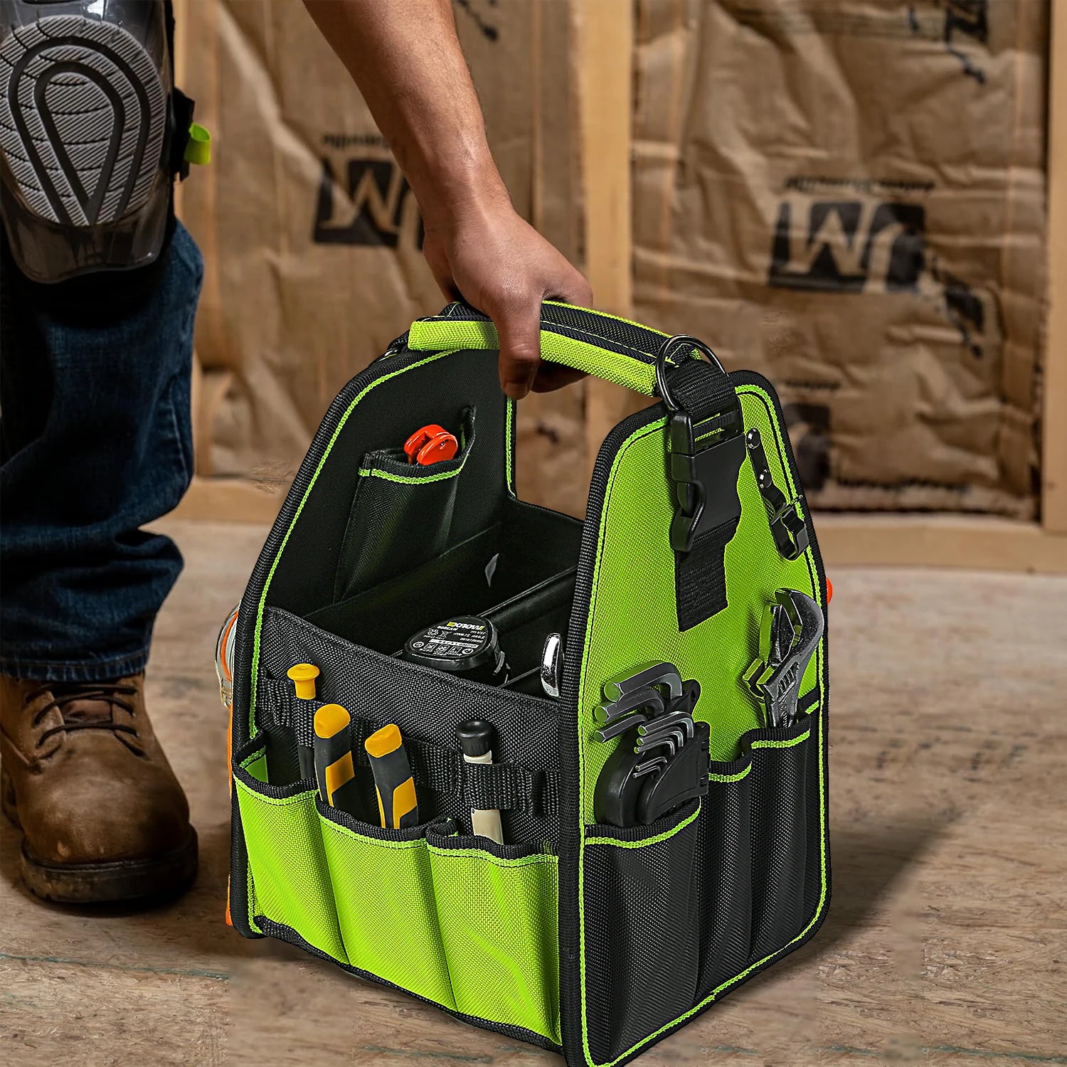 Open Tool Bag with Adjustable Straps by Snagg It Tools