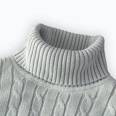 Men’s Essential Turtleneck Pullover | 2026 Winter High-Neck Knitted Sweater