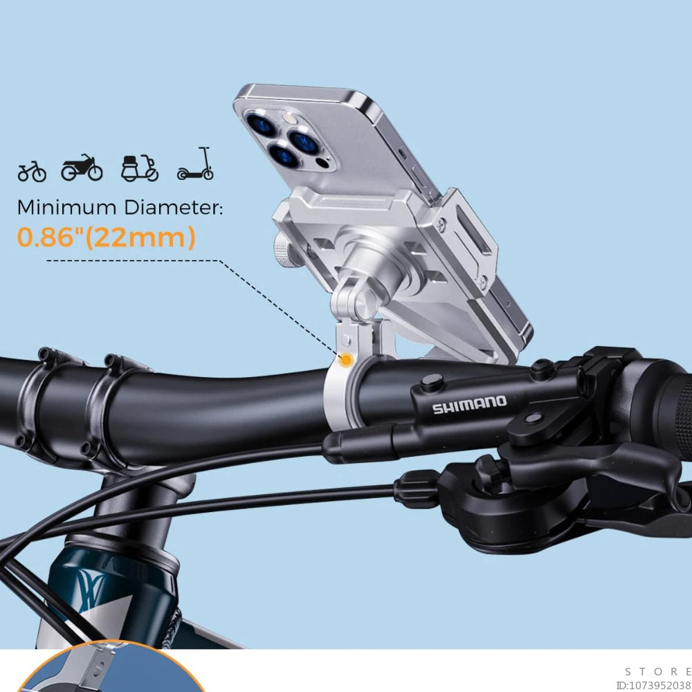 Aluminum Motorcycle Phone Holder by Snagg A Phone Holder