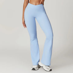 Women's Flared Yoga Pants | High Waist Bell-Bottom Lifting Dance Tights Gym Breathable Leggings