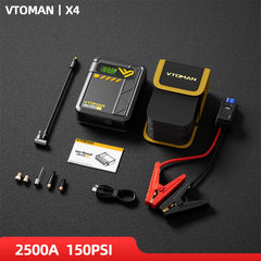 12V car jump starter with tyre inflator – image 9