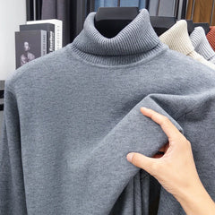 Men’s Premium Slim-Fit Turtleneck | Autumn/Winter Heavy-Duty Knitted Pullover