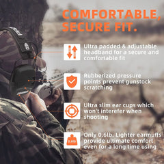 Tactical Earmuff Electronic Anti-noise Headphone by Snagg A Safety Headphones