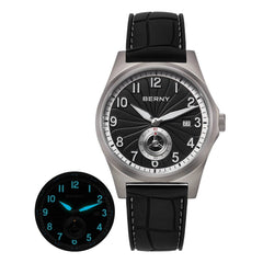 BERNY Titanium Automatic Watch – Full Titanium Strap | Seagull ST1731 | 10ATM Waterproof - SnaggIt