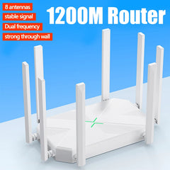 Wireless Router & Signal Booster 8 Antenna Dual Band Repeater with AP Mode by Snagg A WiFi Booster