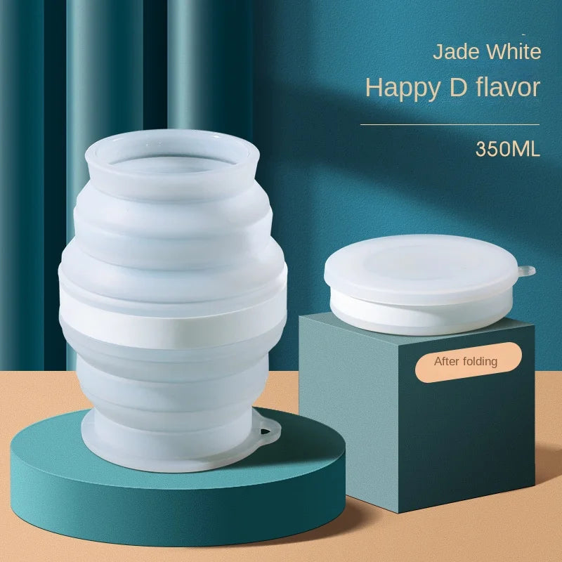 Creative Origin Cup Foldable Silicone Cup With Lid Outdoor by Snagg A Cup