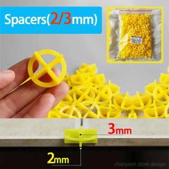 Tile Leveling System Kit 51–402pcs | Floor & Wall Tile Clips Spacers Leveler for Porcelain Ceramic