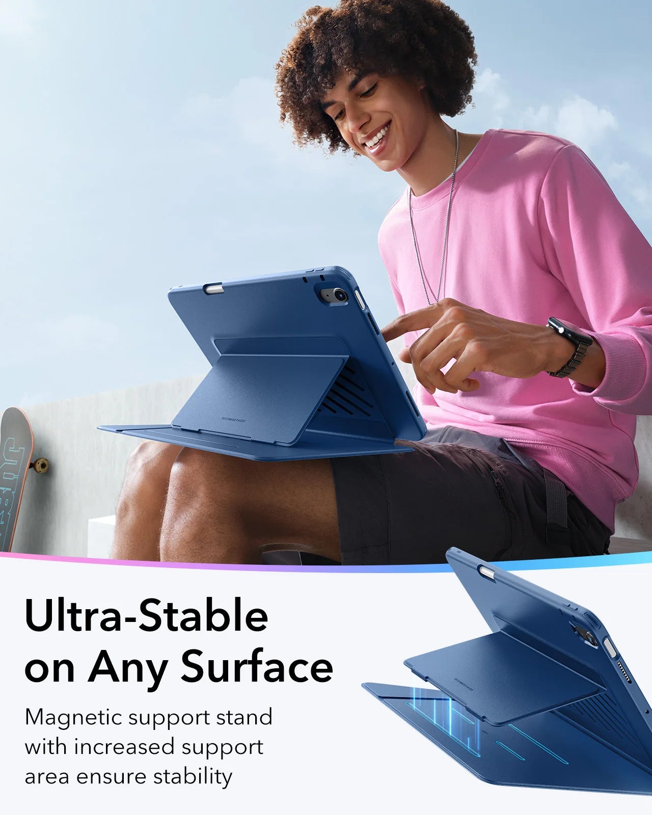 Adjustable Portrait/Landscape Cover For iPad 10/11 Gen&Pro 11/13(M4/5) by Snagg An iPad Case