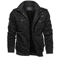 Men’s Tactical Jacket – Fleece-Lined, Windproof & Multi-Pocket Design by Snagg A Jacket