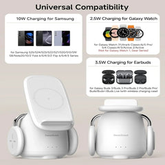 Samsung 3-in-1 Wireless Charging Station | Galaxy S25 S24 Z Flip Fold Watch Ultra Buds Charger Stand