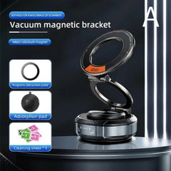Vacuum Magnetic Car Phone Holder, 360 Degree Rotating and Folding, Suitable for Car Screen, Desktop by Snagg A Phone Holder