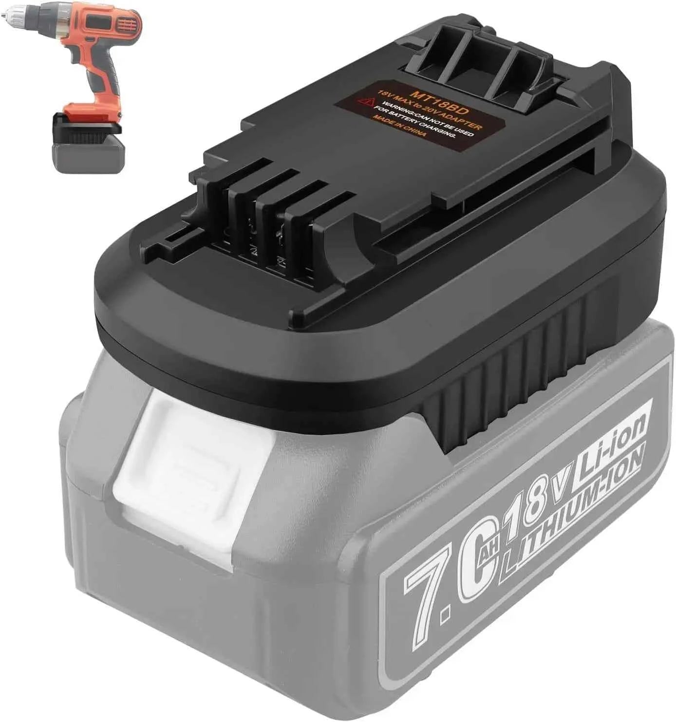 Battery adapter for Makita 18V batteries to Black and Decker 20V tools – image 1