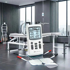 4 in 1 TENS & EMS Muscle Stimulator – Professional Physiotherapy Electrotherapy Device