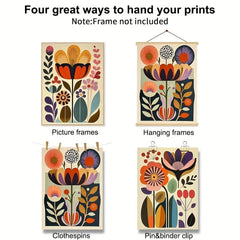 3pcs Boho Botanical Wall Posters by Snagg A Print