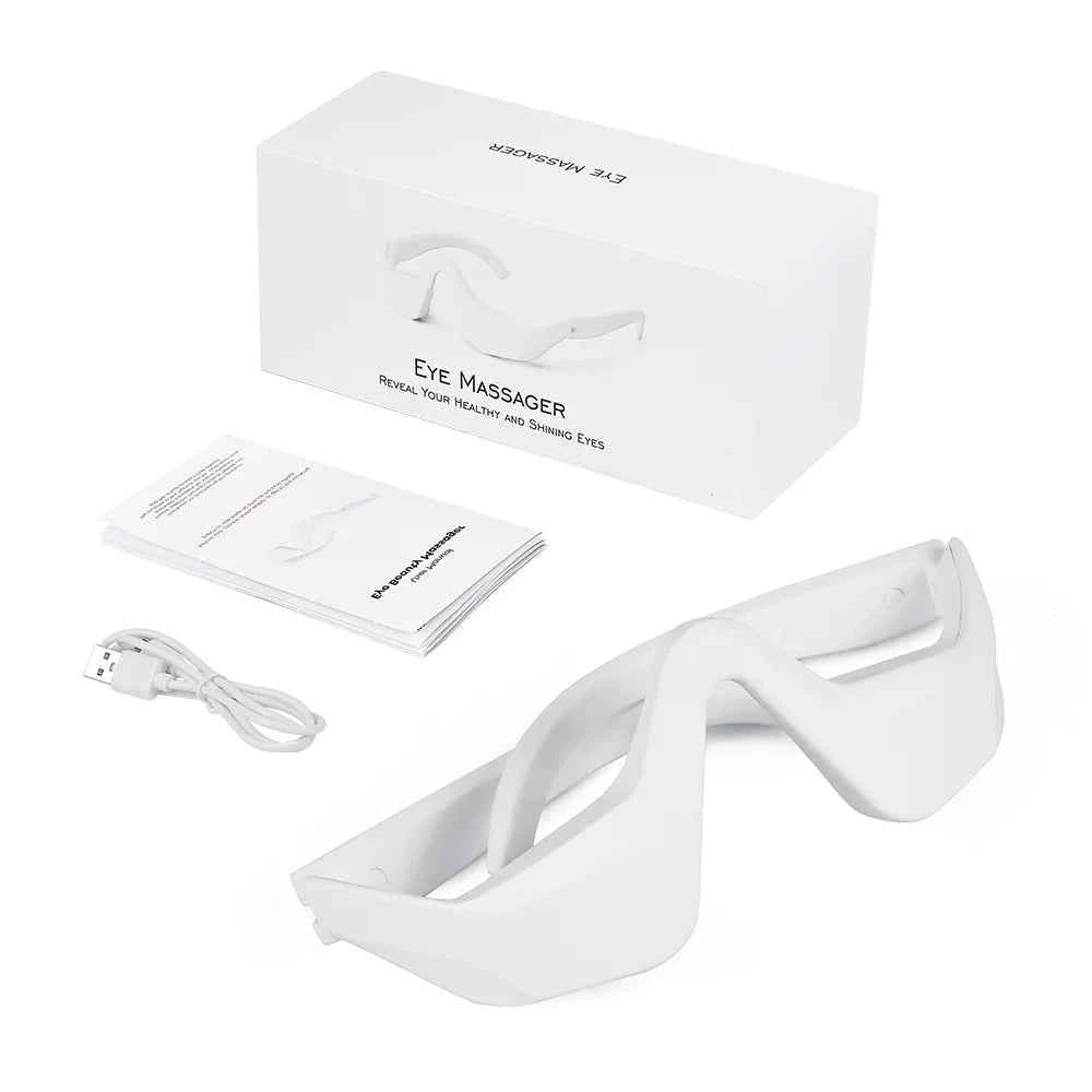 3D EMS Eye Massager Glasses – Red Light Anti Fatigue Eye Care Device