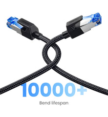 Cat8 Ethernet Cable – 40Gbps 2000MHz Braided LAN Cord for PC, Laptop & PS5 by Snagg A Network Cable