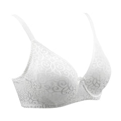 Plus Size Plunge Minimizer Bra | Floral Lace Mesh Underwire Full Coverage Big Bust