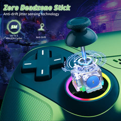 RH-5188 RGB Wireless Controller - Full Hall Effect & Programmable Precision for PS5