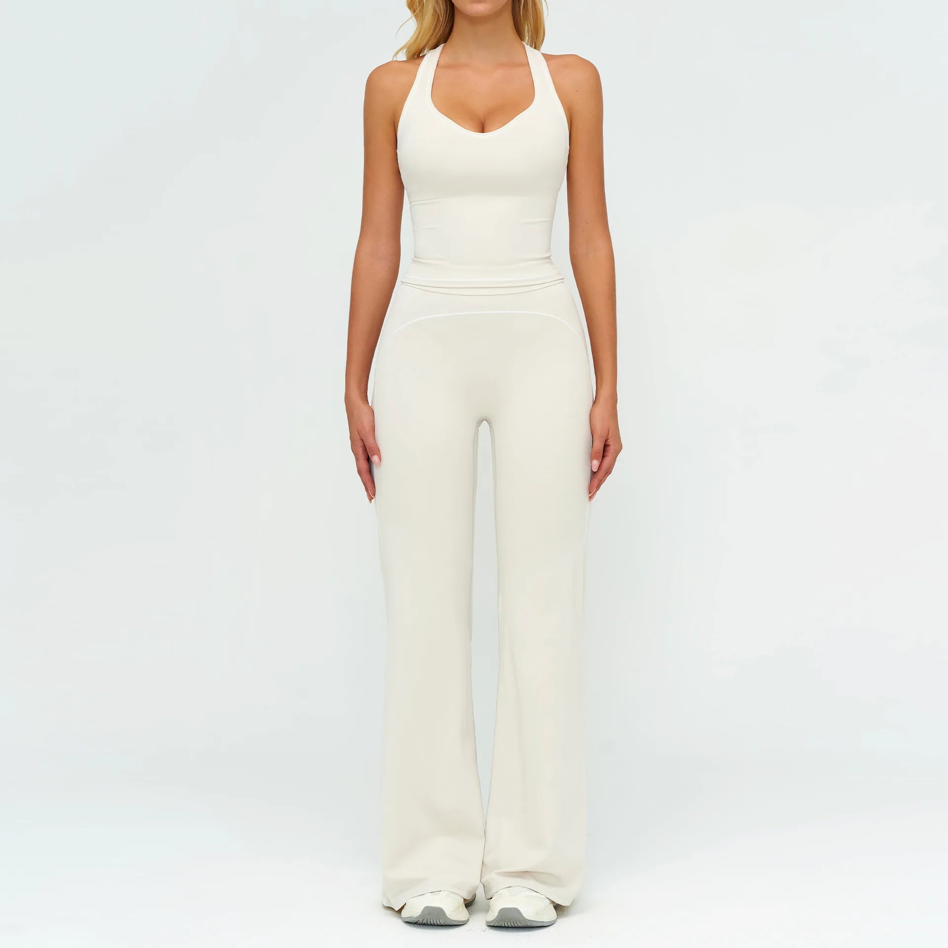Women's 2-Piece Fitness Suit | Sports Bra & High Waist Leggings Yoga Gym Tracksuit Activewear