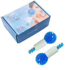 2PCS Ice Roller Balls – Cryo Facial Cooling Globes for Puffiness, Tightening & Glow