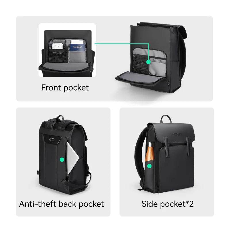 Classic Business Leather Backpack - SnaggIt