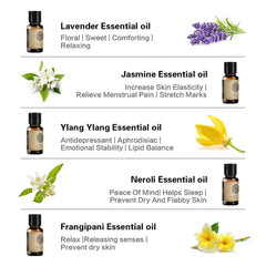 10 Bottle Floral Master Collection – 100% Pure 10ml Botanical Set for Diffusion, Spa & Artisanal Crafting