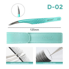 Professional Anti Slip Precision Tweezers – High-Density Fiber-Tip Lash & Brow Tools