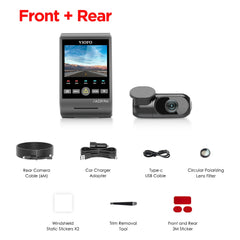 4K Ultra HD Triple Channel Dash Cam | Dual Sony STARVIS 2 Night Vision & GPS