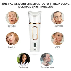 Nano Spray Facial Steamer – Portable Hydrating Mist & Skin Care Humidifier