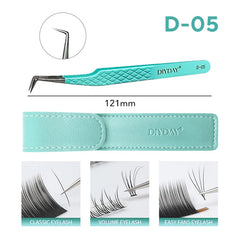 Professional Anti Slip Precision Tweezers – High-Density Fiber-Tip Lash & Brow Tools