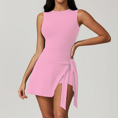 Women's Sports Skirt Dress | Tennis Golf Yoga Gym Running Workout Fitness One-Piece Athletic Dress