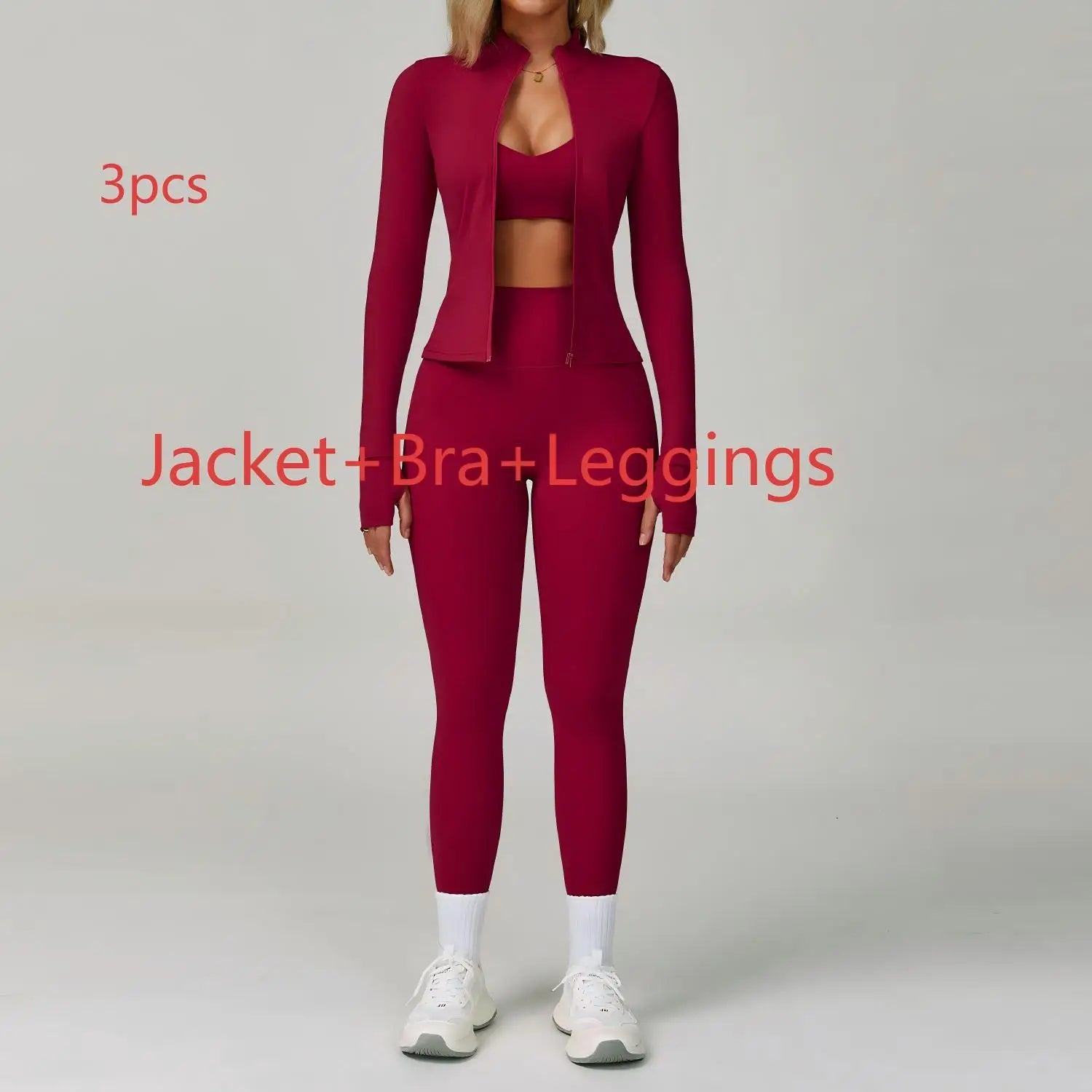 Women's 2/3-Piece Soft Breathable Yoga Set | High Waist Fitness Gym Suit Tracksuit Workout Clothes