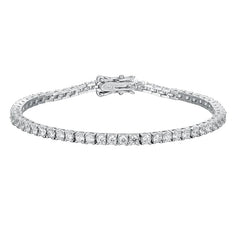 2mm D Color VVS1 Moissanite Tennis Bracelet