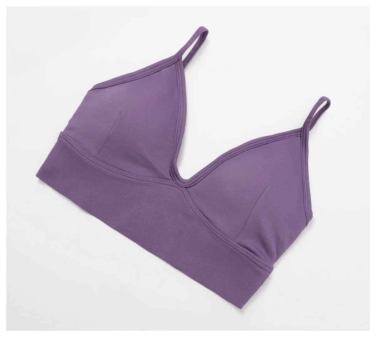 Women's Shockproof Sports Bra | Breathable Push-Up Adjustable Strap Yoga Gym Workout Crop Top