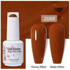 Professional 15ml HEMA & TPO Free Gel Polish – High-Performance Red & Multi Tone Semi Permanent Varnish