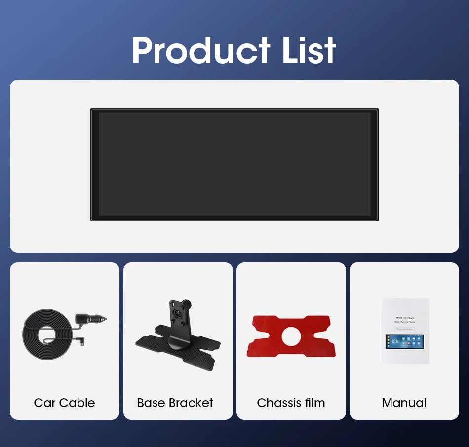 11.26" 4K Car DVR – Portable Dash Cam with Wireless CarPlay, Android Auto & 5G WiFi Navigation by Snagg A Car DVR