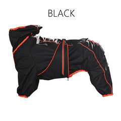 Waterproof Dog Rain Jacket for Large Dogs – Breathable Snow-Proof Windproof Outdoor Coat with Legs