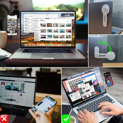 Magnetic Laptop Phone Holder by Snagg A Phone Holder