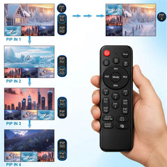 4K HDMI KVM Switch 4-in-1 Quad Multiviewer – USB 3.0, PIP, Seamless Switching, 4 PC Keyboard & Mouse Sharing