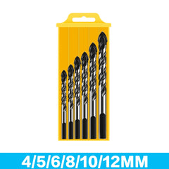 3-12mm Multifunctional Triangle Glass Drill Bit Set