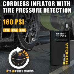 12V car jump starter with tyre inflator – image 3
