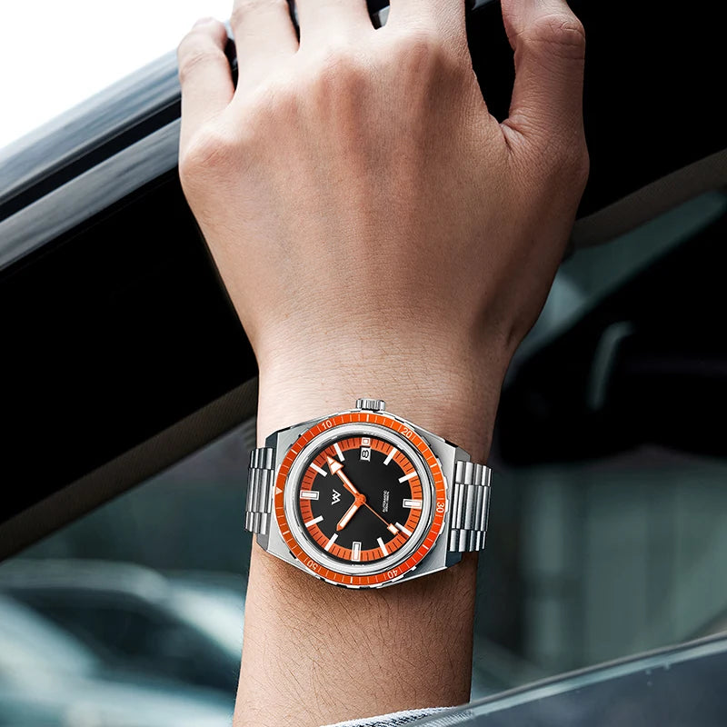 Automatic Mechanical Diver Watch – NH35 Movement | Sapphire Crystal | 200M Water Resistant | Anti-Reflective Bezel